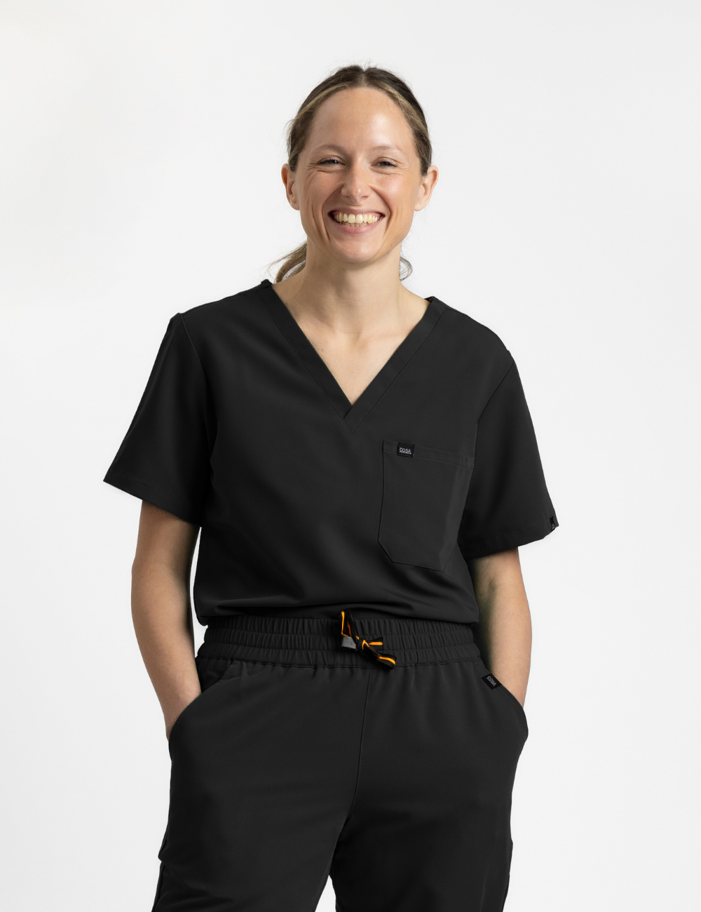 Black Female Scrub Top
