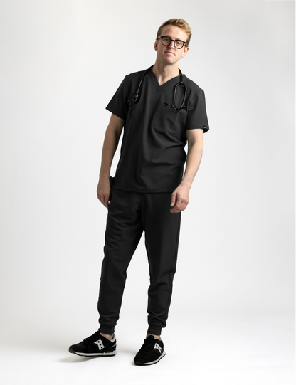 Black Male Scrub Set