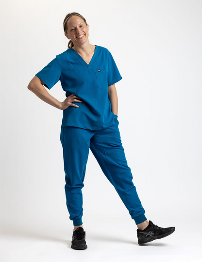 Blue Female Scrub Trouser