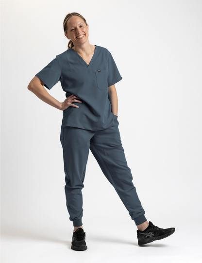 Grey Female Scrub Set