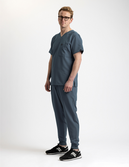 Grey Male Scrub Set