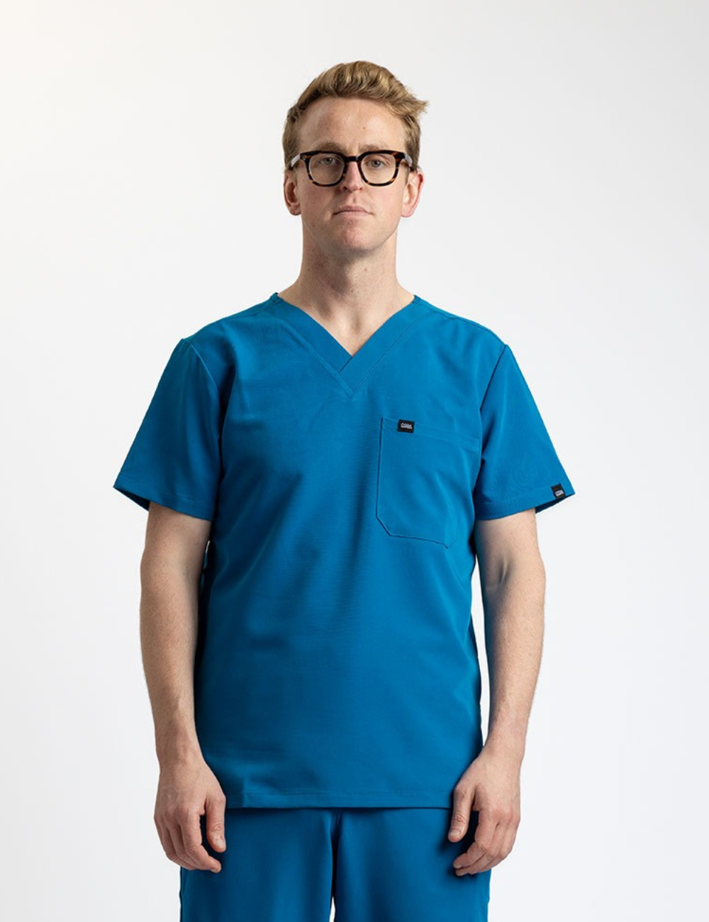 Blue Male Scrub Top