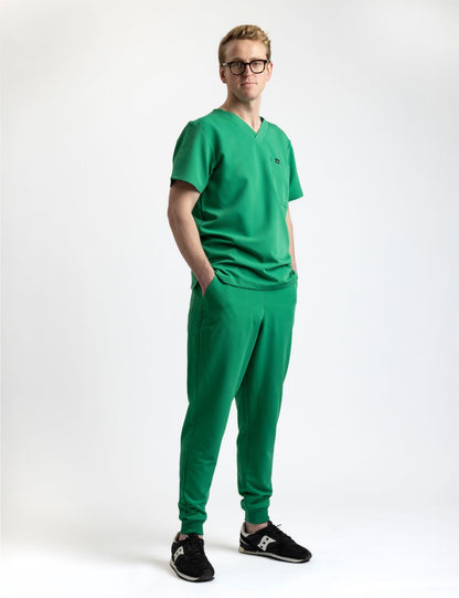 Green Male Scrub Set