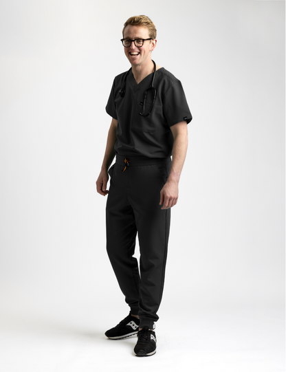 Black Male Scrub Set