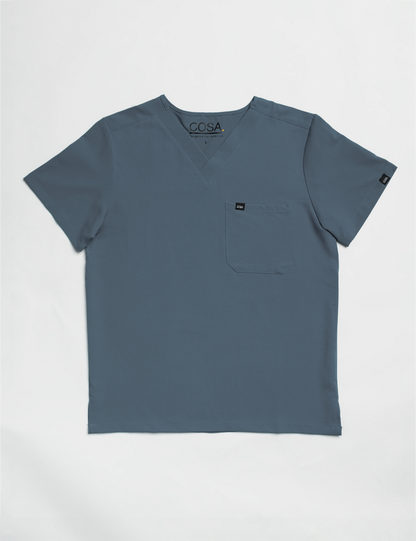 Grey Male Scrub Top