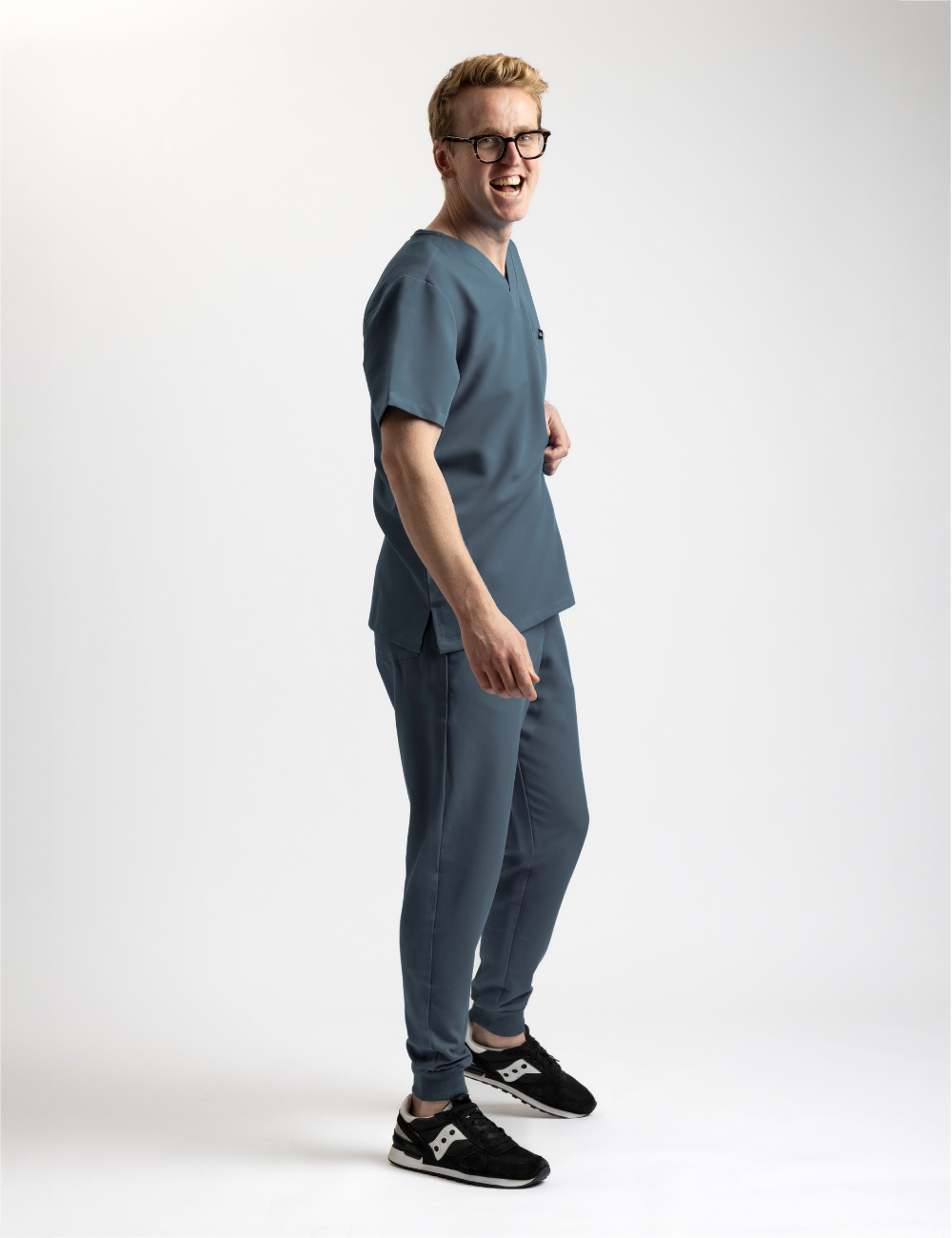 Grey Male Scrub Set