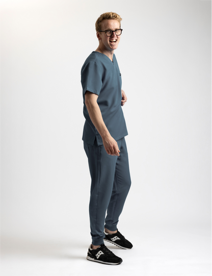Grey Male Scrub Set