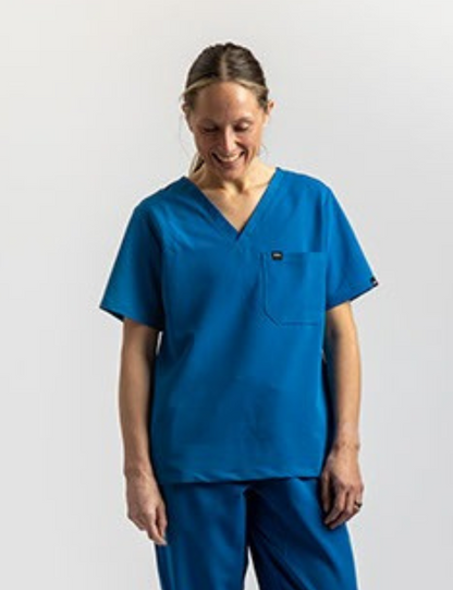 Blue Female Scrub Top