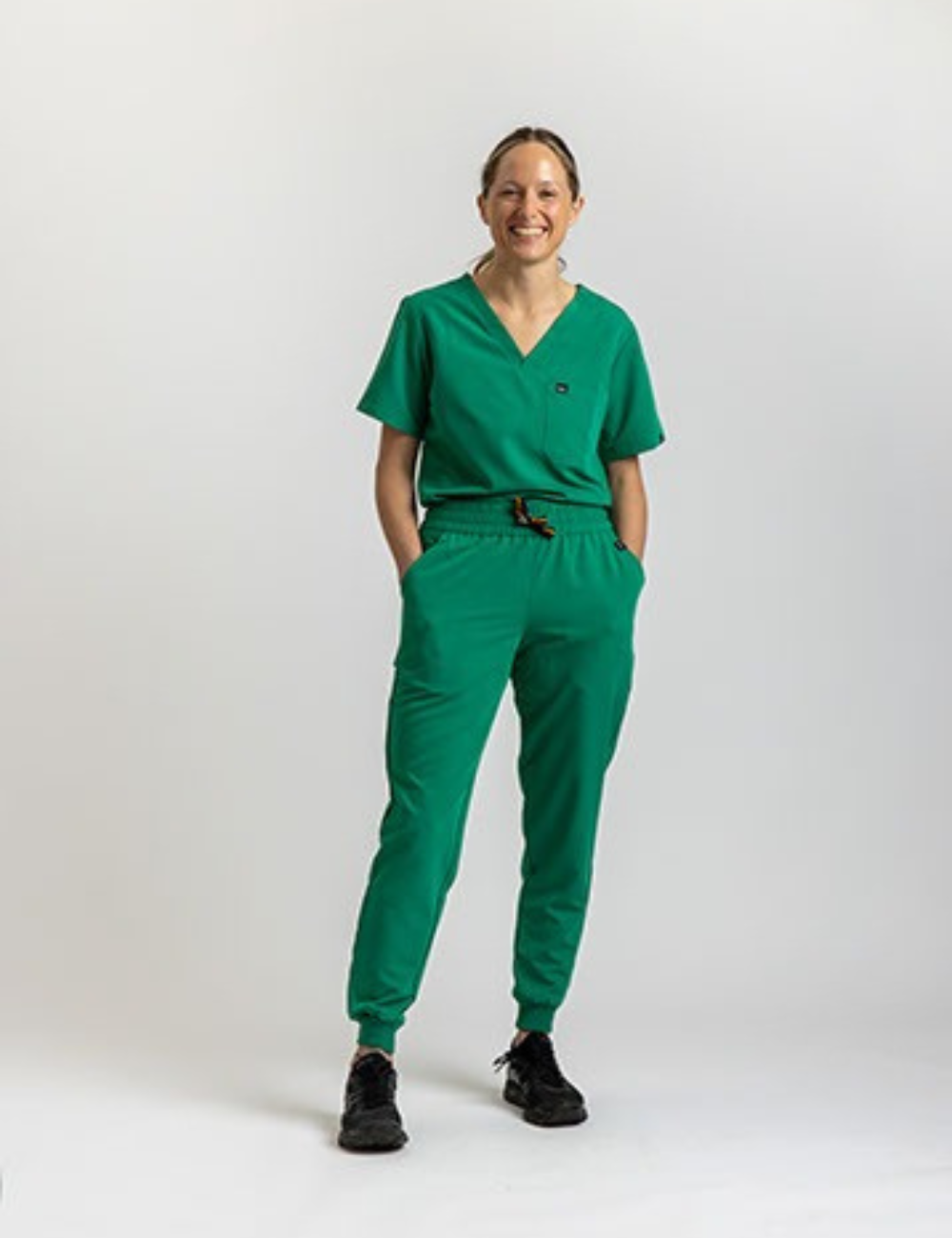 Green Female Scrub Set
