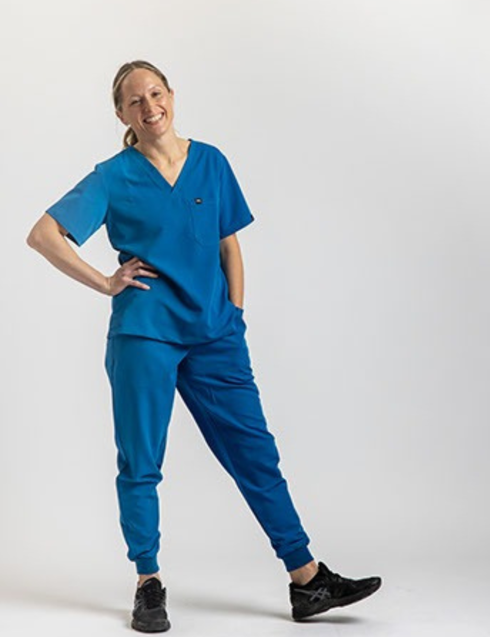 Blue Female Scrub Set
