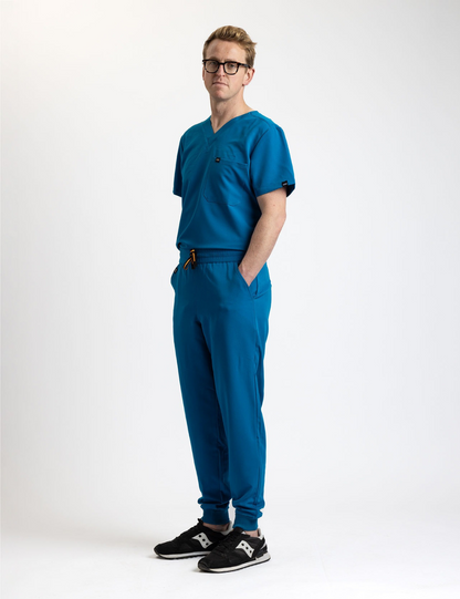 Blue Male Scrub Set